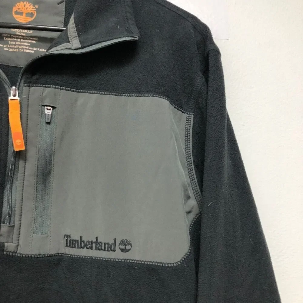 Timberland Men's Fleece Quarter-Zip Sweater Size M